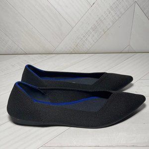 Womens pointy rothys black slip on size 9